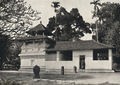 Gedige Vihara, Kandy esempio di un tempio buddista nello stile di un santuario indù, Dewale da Unbekannt