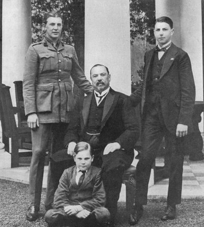 Generale Botha e i suoi tre figli da Unbekannt