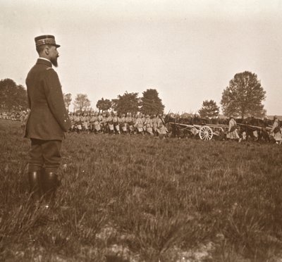 Generale Henri Gouraud, Champagne, Francia settentrionale, c1914-c1918 da Unbekannt