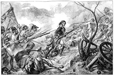Il generale Joubert alla battaglia di Rivoli, 14 gennaio 1797, 1882-1884 da Unbekannt