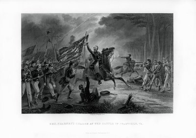 Carica del generale Kearny, battaglia di Chantilly, Virginia, 1 settembre 1862, 1862-1867 da Unbekannt