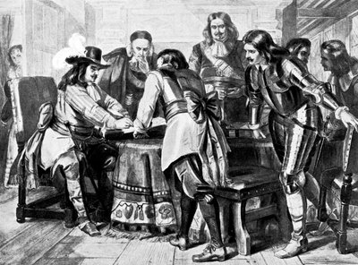 Il generale Monck dichiara per un Parlamento libero, 1660 c1905 da Unbekannt