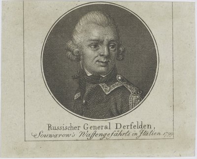Generale Otto Wilhelm Derfelden 1737-1819, c. 1800 da Unbekannt
