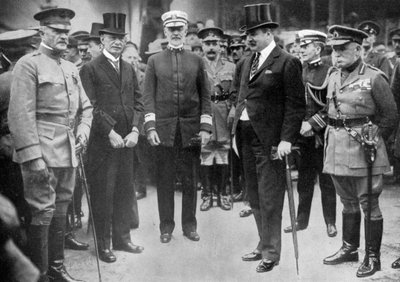 Il generale Pershing arriva a Liverpool, 8 giugno 1917, c1920 da Unbekannt