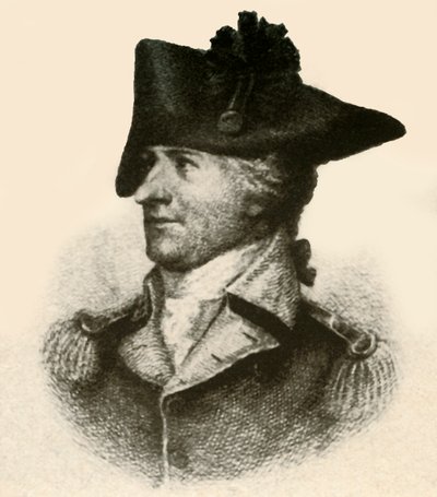 Generale Philemon Dickinson, con cappotto alto, c1780, 1937 da Unbekannt