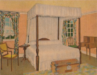 Camera da letto del generale Washington da Unbekannt