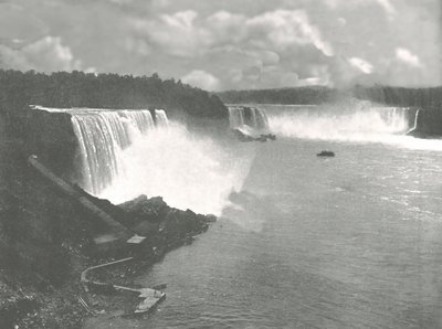 Vista generale delle Cascate del Niagara, 1895 da Unbekannt