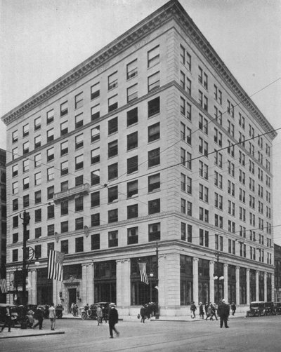 Vista generale di un edificio per uffici, 1924 da Unbekannt