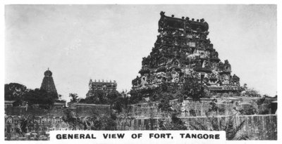 Veduta generale del forte, Tangore, Tamil Nadu, India, c1925 da Unbekannt