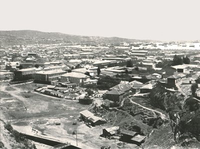 Veduta generale della città, Valparaiso, Cile, 1895 da Unbekannt