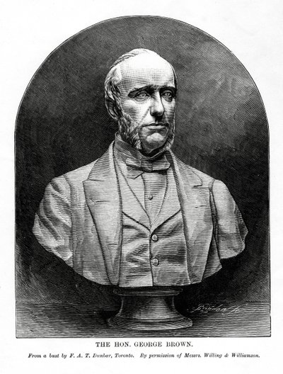 George Brown, giornalista e politico canadese di origine scozzese, XIX secolo da Unbekannt