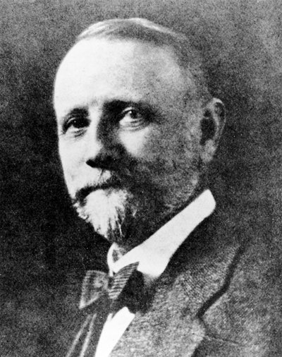 George C Blickensderfer, designer americano della macchina da scrivere Blick, c 1880 da Unbekannt