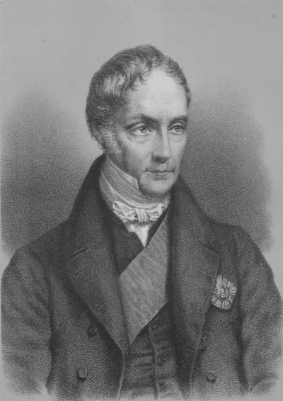 George Hamilton Gordon, 4° Conte di Aberdeen, statista britannico, c1843 da Unbekannt