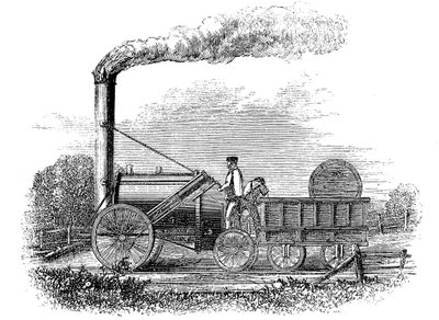 La locomotiva Rocket di George Stephenson da Unbekannt