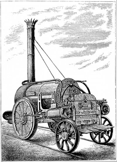 Locomotiva Rocket di George Stephenson, c1875 da Unbekannt