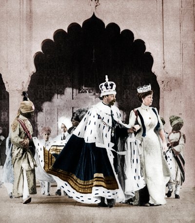 Giorgio V e la Regina Maria a Delhi, India, 1911 da Unbekannt