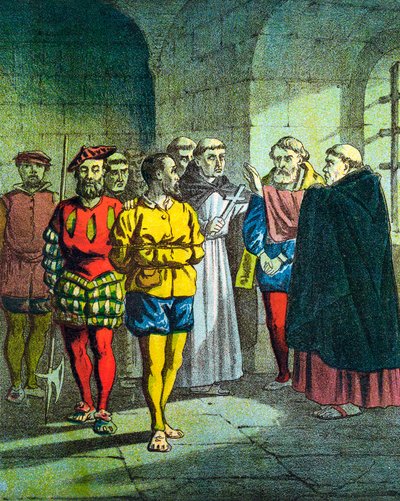 George Wishart, riformatore protestante scozzese del XVI secolo, c1860 da Unbekannt