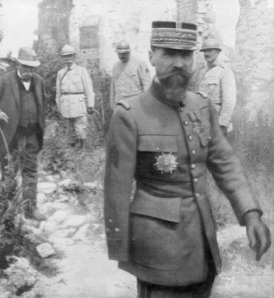 Georges Clemenceau e il generale Gouraud, 6 luglio 1918 da Unbekannt