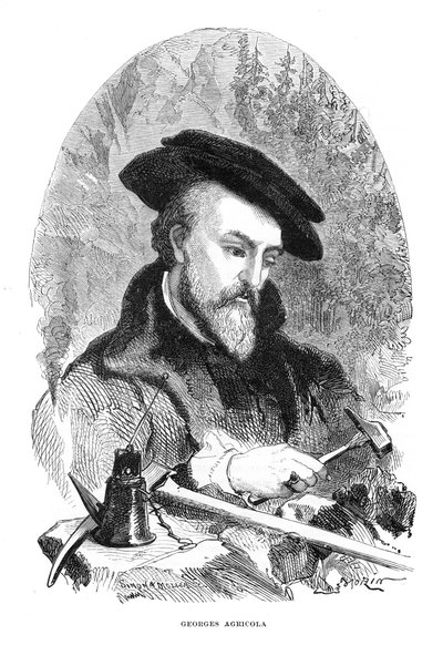 Georgius Agricola, medico, mineralogista e metallurgista tedesco del XVI secolo da Unbekannt