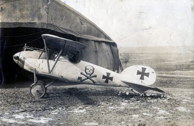 Albatros DV tedesco, Souilly, Francia, 2 gennaio 1918 da Unbekannt