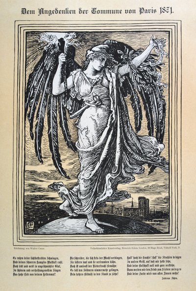 Allegoria tedesca della Comune di Parigi, 1871 da Unbekannt