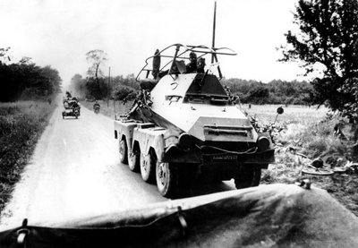 Auto blindata tedesca durante l