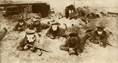 Truppe navali tedesche con respiratori, Prima Guerra Mondiale, 1915, 1935 da Unbekannt