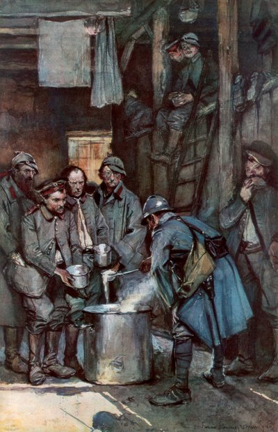 Prigionieri tedeschi a Souville, Verdun, Francia, 26 marzo 1916, 1926 da Unbekannt