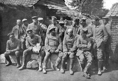 Prigionieri di guerra tedeschi, Ypres, Belgio, 1914 da Unbekannt