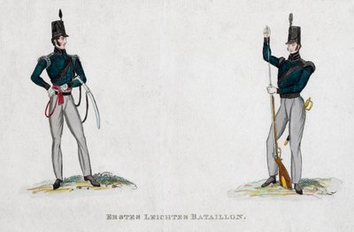 Soldati tedeschi del periodo di Waterloo, 19° secolo da Unbekannt