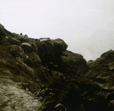 Trincea tedesca, Combles, Francia settentrionale, c1914-c1918 da Unbekannt