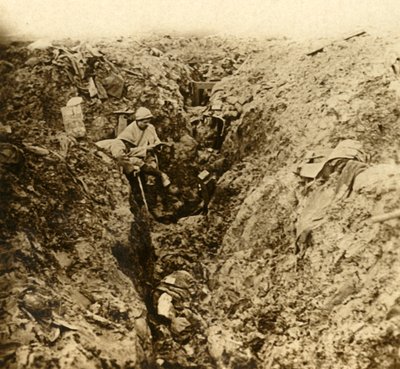 Trincee tedesche distrutte dai bombardamenti, Verdun, Francia settentrionale da Unbekannt