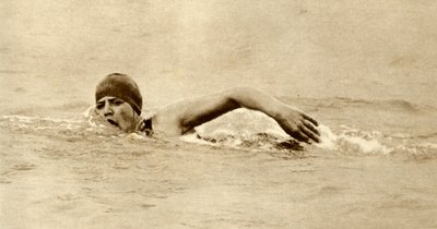 Gertrude Ederle, prima donna a nuotare nel Canale della Manica, 1926, 1935 da Unbekannt