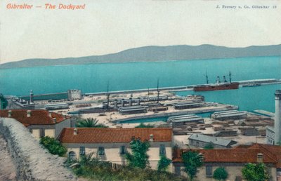 Gibilterra - Il cantiere navale, 1900 da Unbekannt