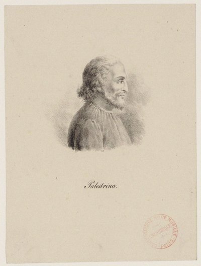 Giovanni Pierluigi da Palestrina, c. 1800 da Unbekannt