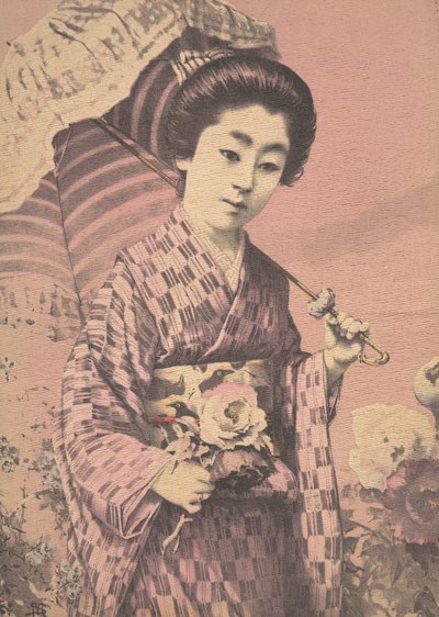 Ragazza che porta un parasole, ca. 1900 da Unbekannt