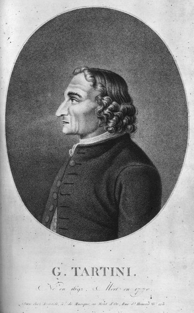Giuseppe Tartini 1692-1770, compositore e violinista barocco italiano da Unbekannt