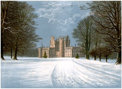 Castello di Glamis, Angus, Scozia, residenza del Conte di Strathmore, c1880 da Unbekannt