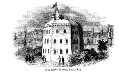 Teatro del Globo, Bankside, Southwark, Londra, come appariva c. 1598 da Unbekannt