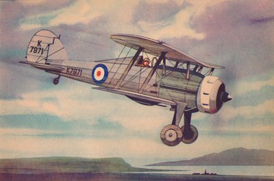 Biplano da combattimento Gloster Gladiator, c. 1944 da Unbekannt