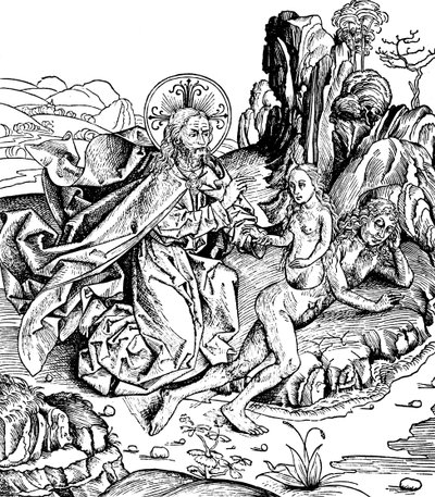 Dio crea Eva dalla costola di Adamo, 1493 da Unbekannt