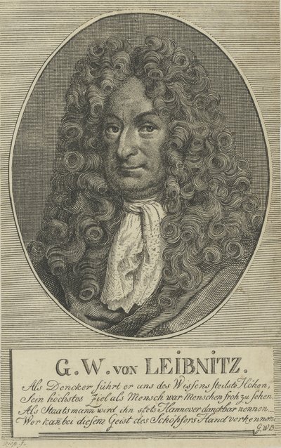 Gottfried Wilhelm Leibniz da Unbekannt
