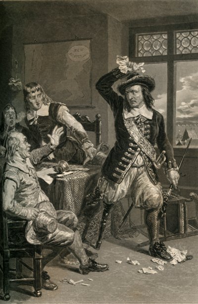 Il Governatore Stuyvesant Distrugge la Convocazione alla Resa, 1877 da Unbekannt