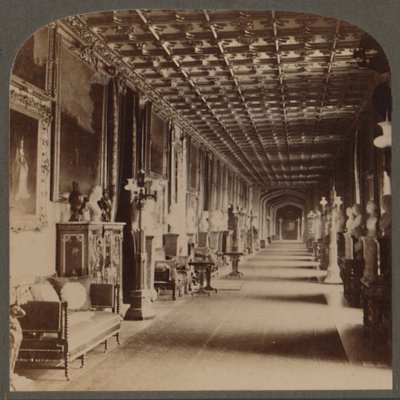 Grande Corridoio, Castello di Windsor, Inghilterra, c1910 da Unbekannt