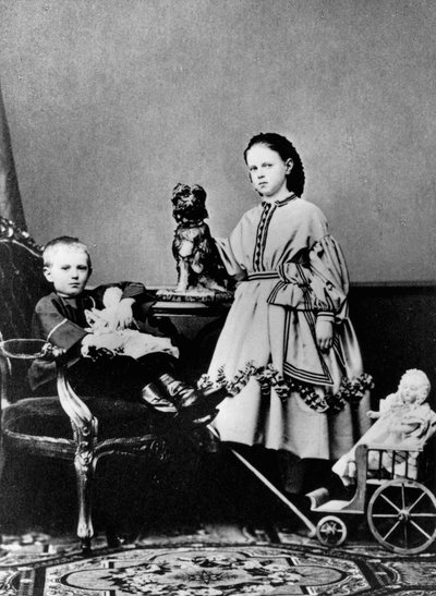 Granduchessa Maria Alexandrovna e Granduca Sergei Alexandrovich di Russia, c1862-c1863 da Unbekannt