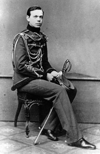 Granduca Alessandro Aleksandrovič di Russia, c1860-c1862 da Unbekannt