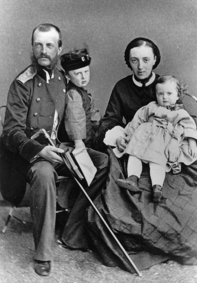Granduca Michele Nikolaevich di Russia e la sua famiglia, c1862 da Unbekannt