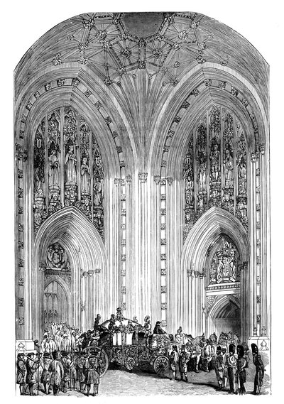 Grande ingresso, Palazzo di Westminster, Londra, c1888 da Unbekannt