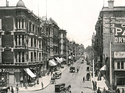 Grant Avenue guardando a nord da Market Street, San Francisco, USA, 1895 da Unbekannt