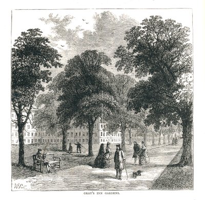 Giardini di Grays Inn, 1878 da Unbekannt